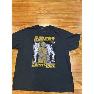 Baltimore Ravens Star Wars T Shirt Black Men's  XXL